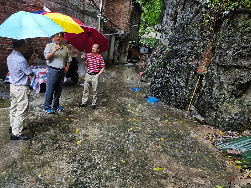 市自然资源局二级调研员、市土地储备中心主任莫甘泉，副局长萧劲风带队到云城区督导地质灾害防治工作.jpg