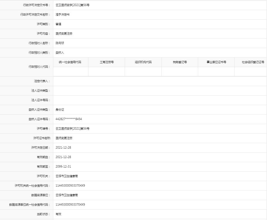 医师变更注册【陈月好】.jpg