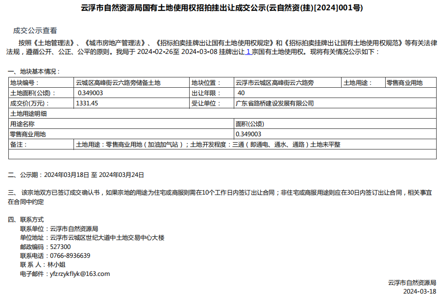 云浮市自然资源局国有土地使用权招拍挂出让成交公示(云自然资(挂)[2024]001号).png