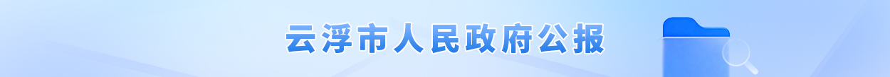 云浮市人民政府公报